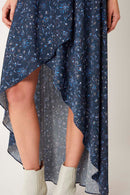 Jupe Longue Asymetrique Imprimé - Calgari