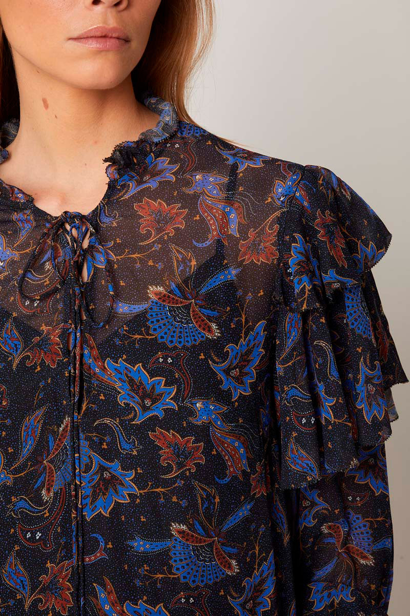 Berenice - V-Neck Blouse - Phoenix