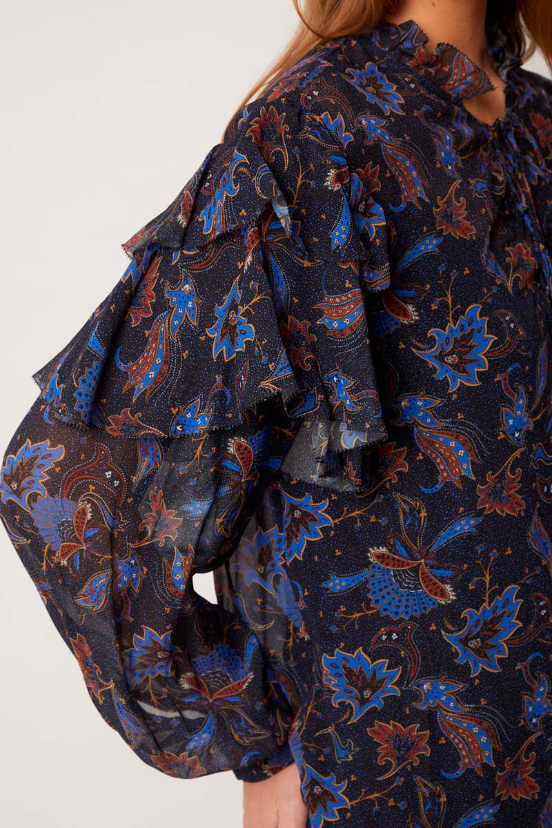 Berenice - V-Neck Blouse - Phoenix