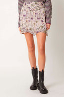 Jupe Courte Volants Imprimé - Belovo