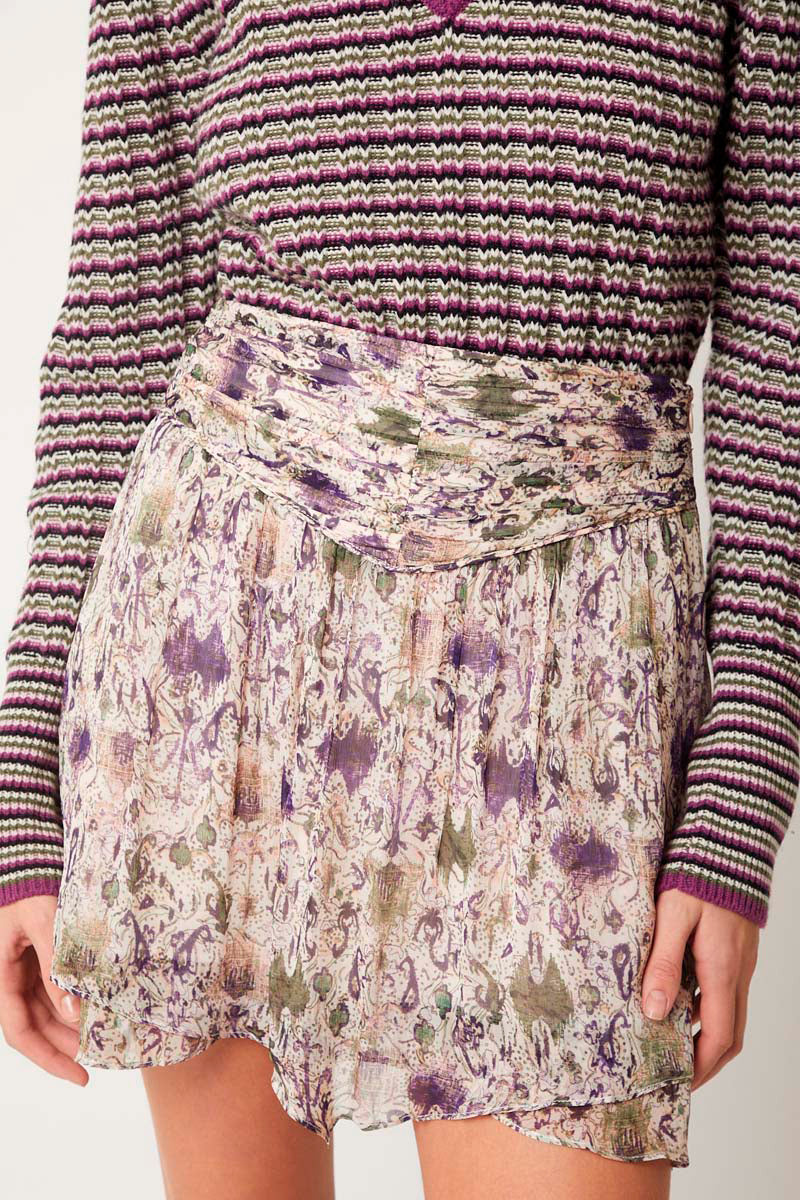 Jupe Courte Volants Imprimé - Belovo