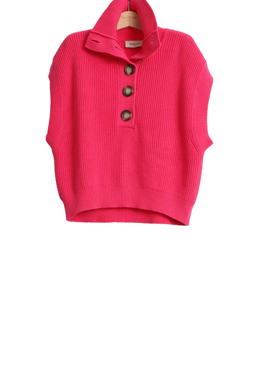 Fuchsia Sleeveless Sweater