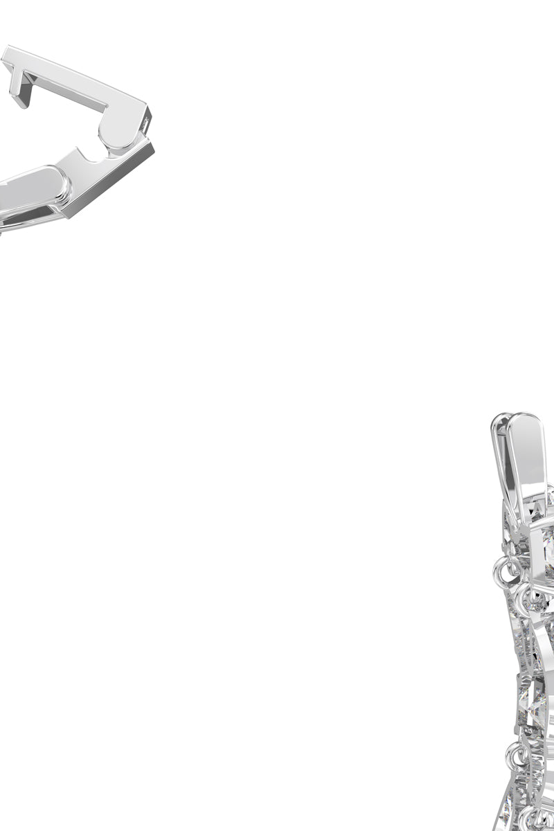 Swarovski - Tennis Deluxe Zirconia-Set Bracelet - Silver and White