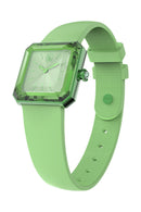 Montre en silicone ornée de cristaux Swarovski Lucent - Vert pomme
