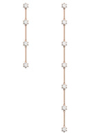 Boucles d'oreilles Constella Plaqué or rose et zircons