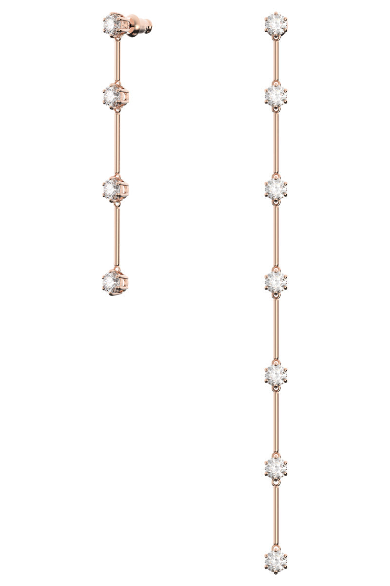 Boucles d'oreilles Constella Plaqué or rose et zircons