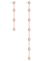 Boucles d'oreilles Constella Plaqué or rose et zircons