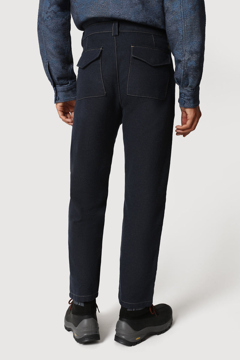 M-Rite Pantalones rectos azul medianoche - Hombres