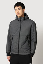 A-Circular Puffer 1 Hooded Jacket Dark Grey - Men