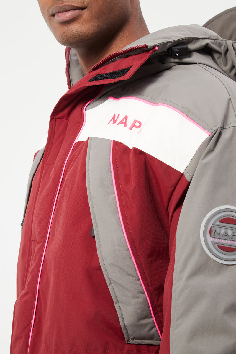 Epoch 2 Hooded Parka Burgundy - Men