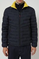 Chaqueta reversible A-Alvar azul marino y amarillo - Hombre