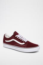 Baskets En Cuir Old Skool Bordeaux - Mixte