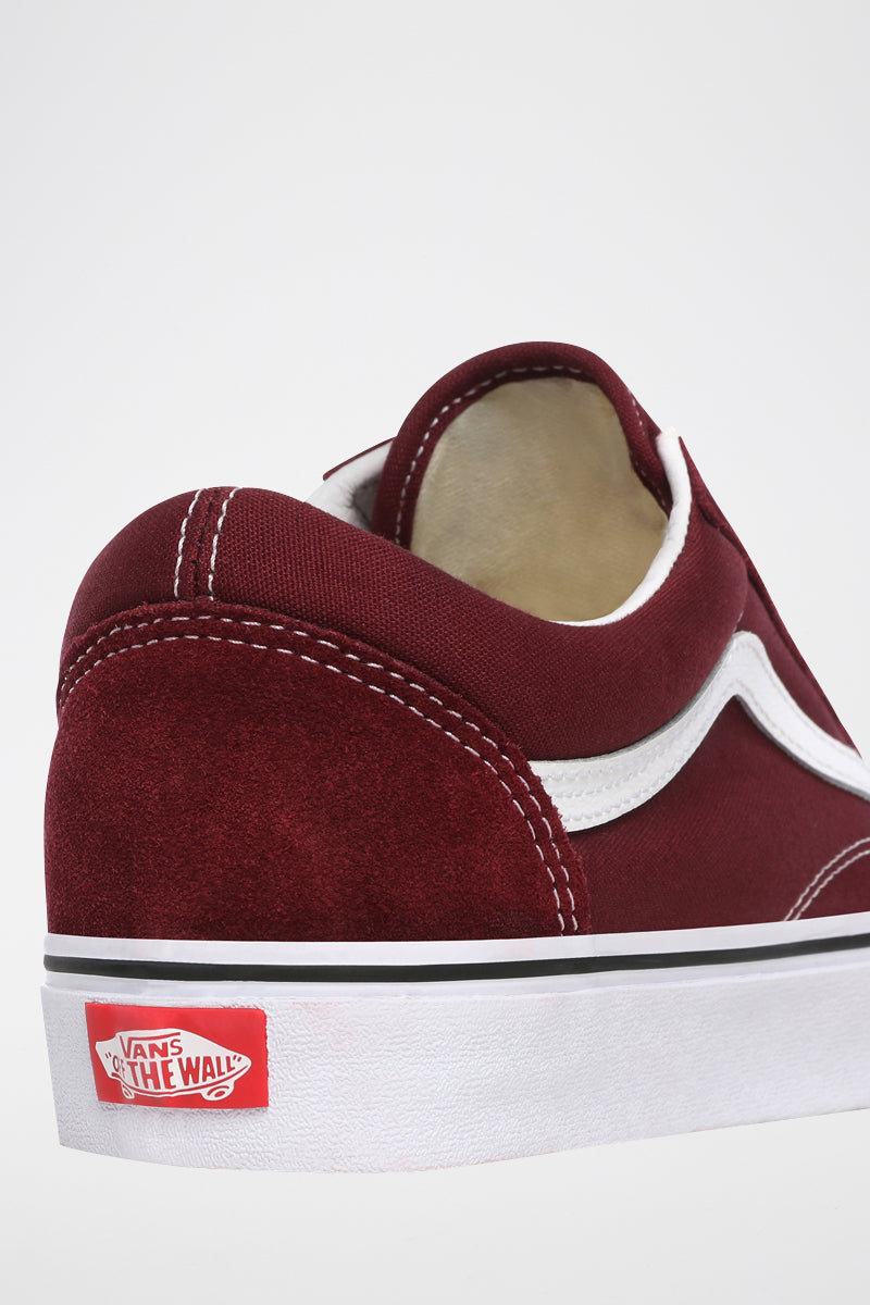 Baskets En Cuir Old Skool Bordeaux - Mixte