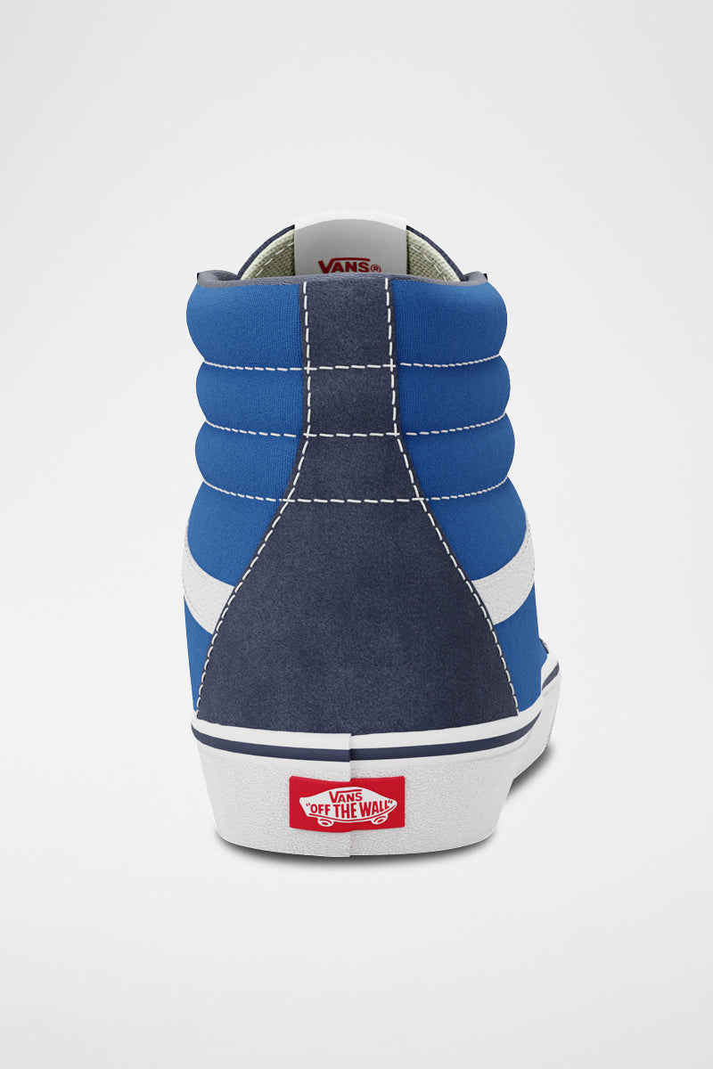 High-Top Leather Sk8-Hi Sneakers, Navy Blue - Unisex