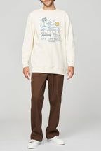 Resort Crew Ecru Sweatshirt - Men