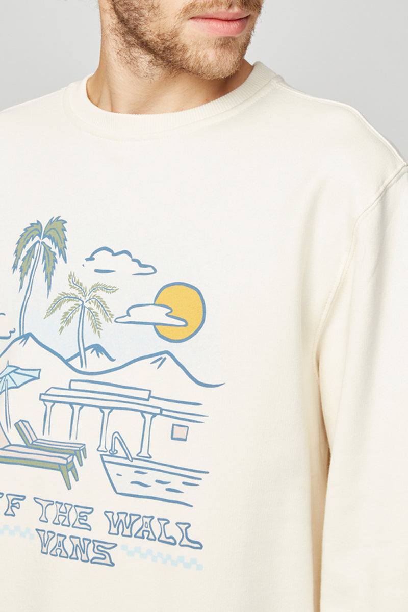Resort Crew Ecru Sweatshirt - Men