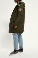 Parka con capucha caqui - Hombre
