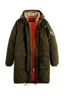 Parka con capucha caqui - Hombre