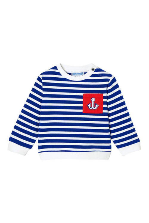 Sweat En Coton Biologique - Bleu Marine - Garçon