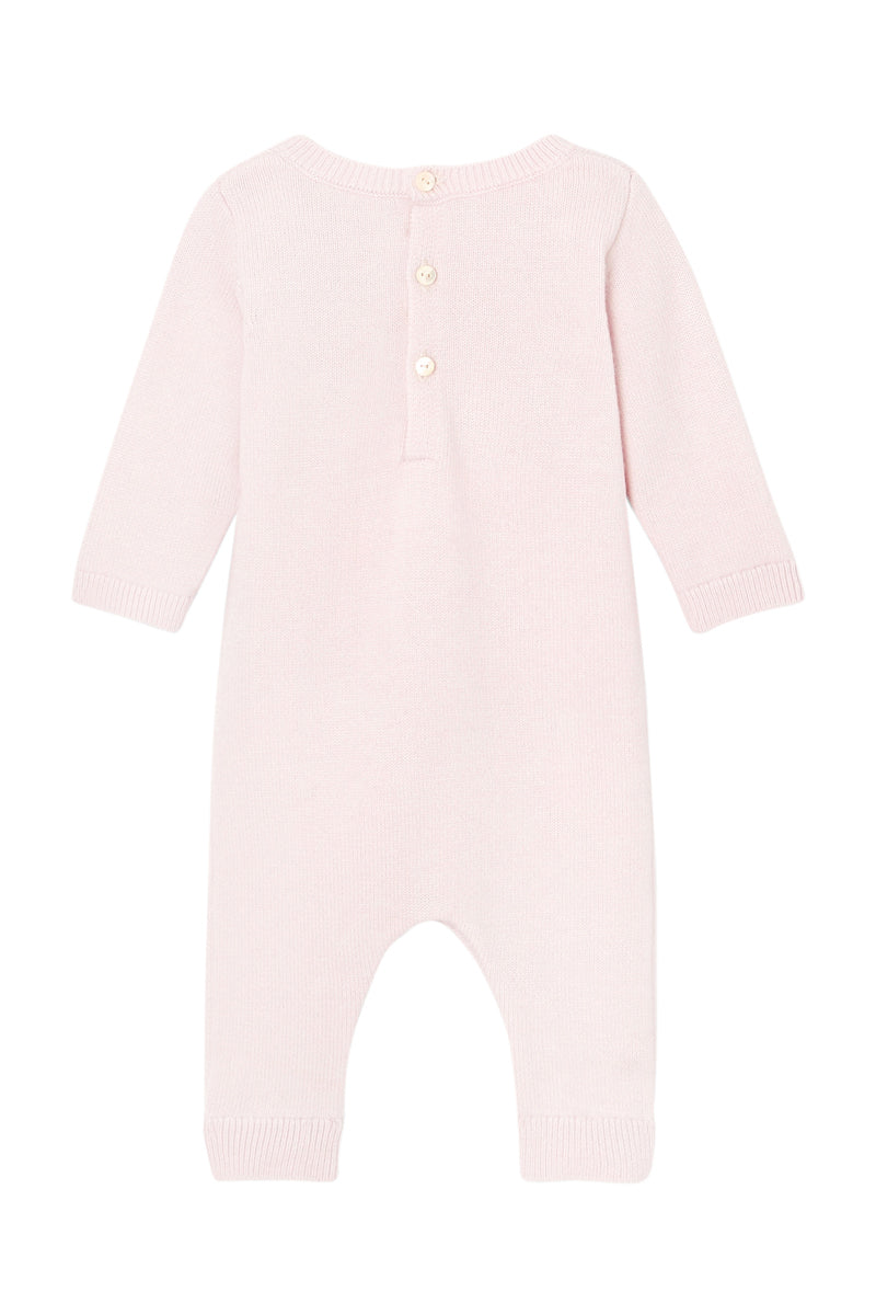 Combinaison En Laine - Rose Poudré - Fille