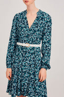 Vestido camisero Coline - Verde esmeralda