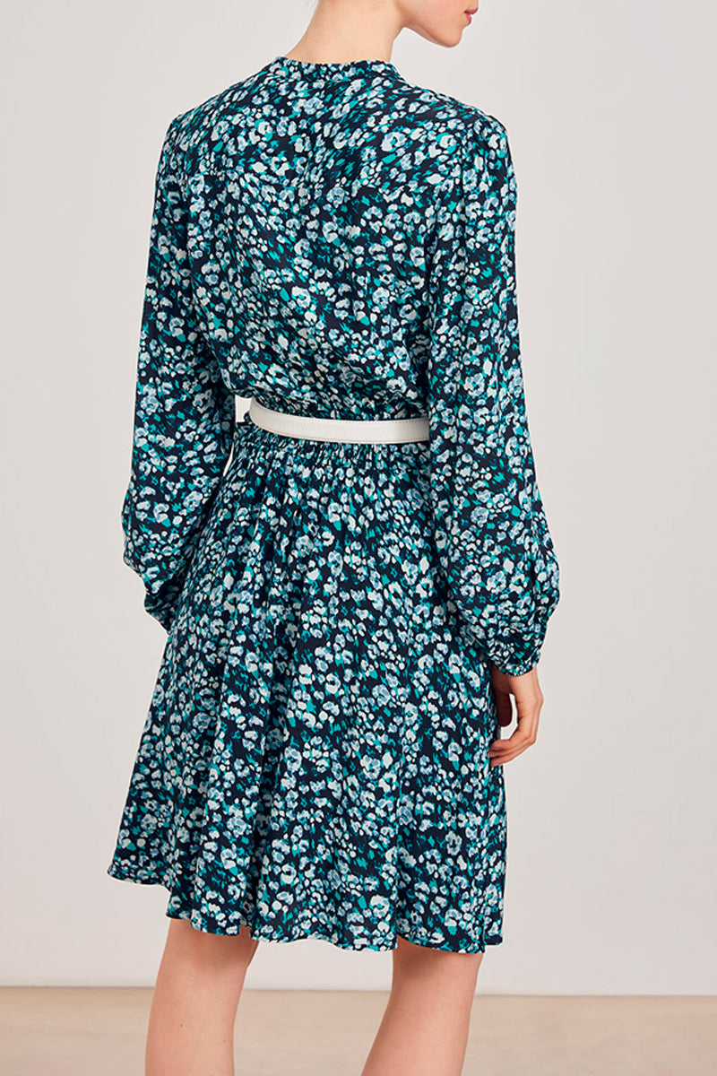 Vestido camisero Coline - Verde esmeralda