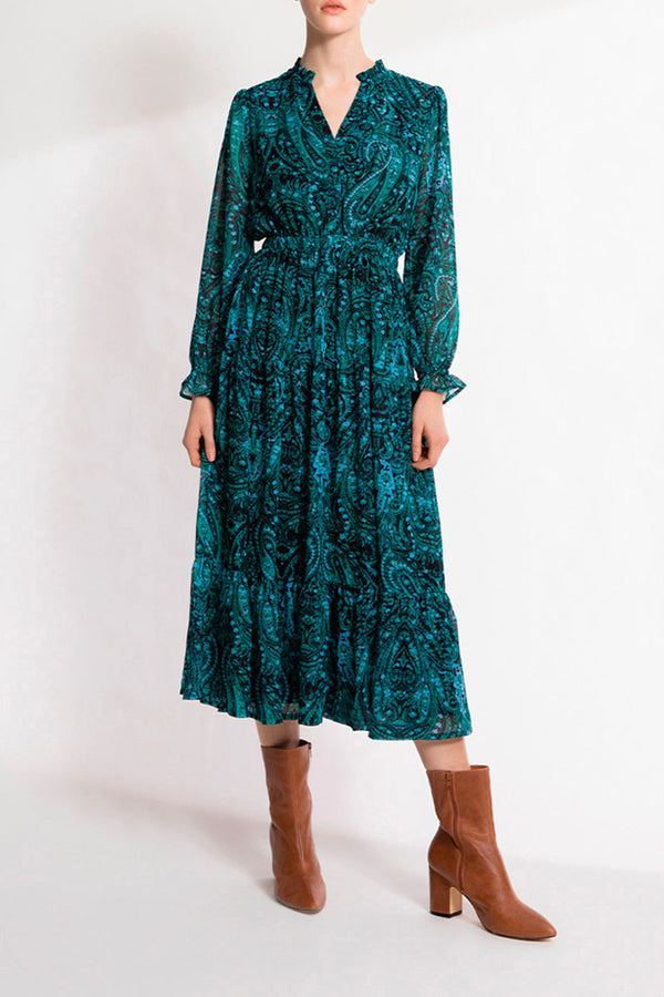 Craft Midi Dress - Green