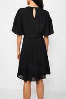 Robe Patineuse Bi-Matière Cindy - Noir