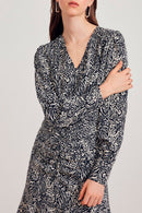 Vestido skater Casey - Blanco y negro