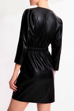 Robe Portefeuille Cross - Noir