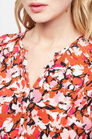 Costa Asymmetrical Dress - Brown And Pink