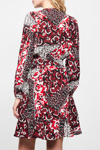 Robe Patineuse Chorus - Rouge Et Noir