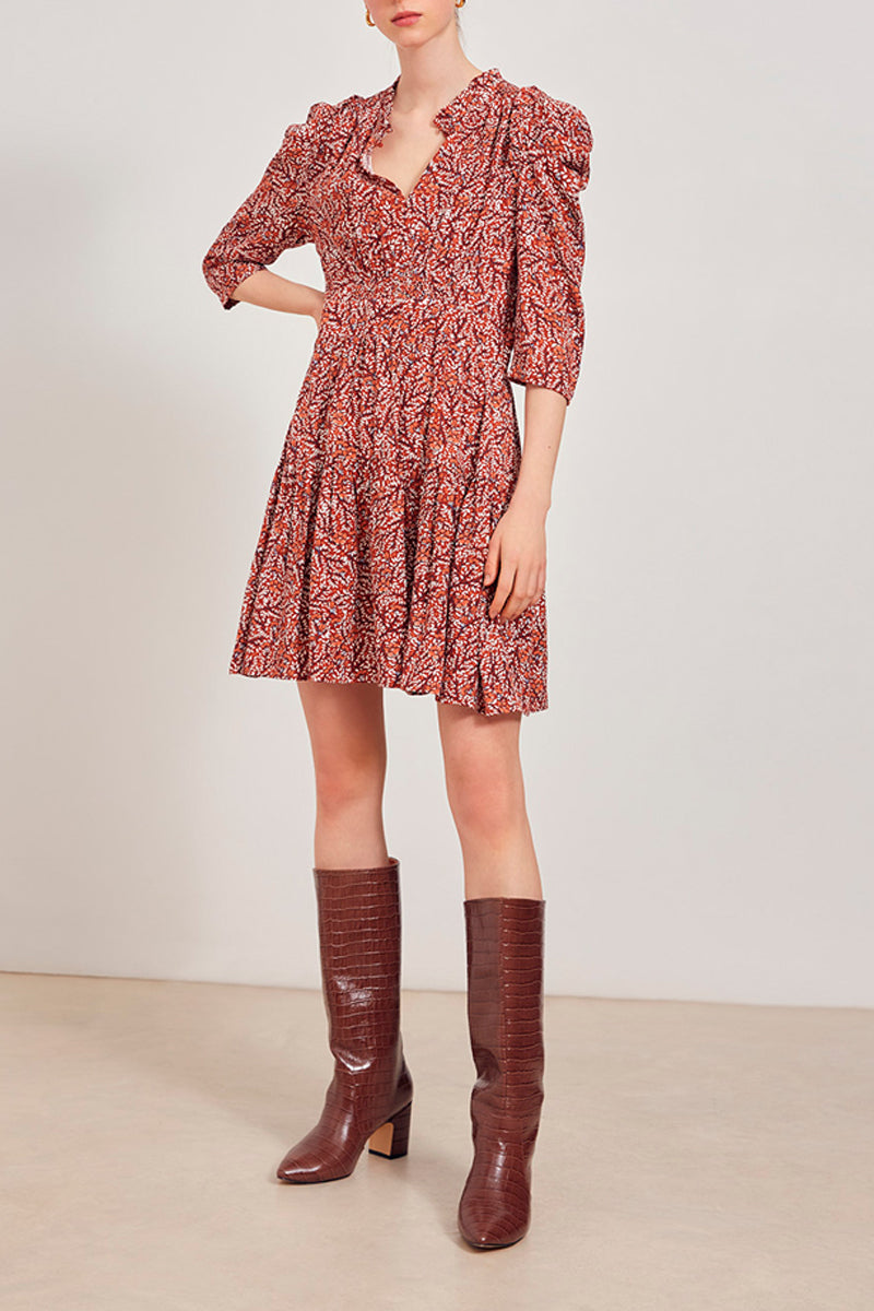 Robe Patineuse Cesaria - Rouge Brique