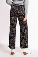 Pantalones palazzo de talle alto June - Negro