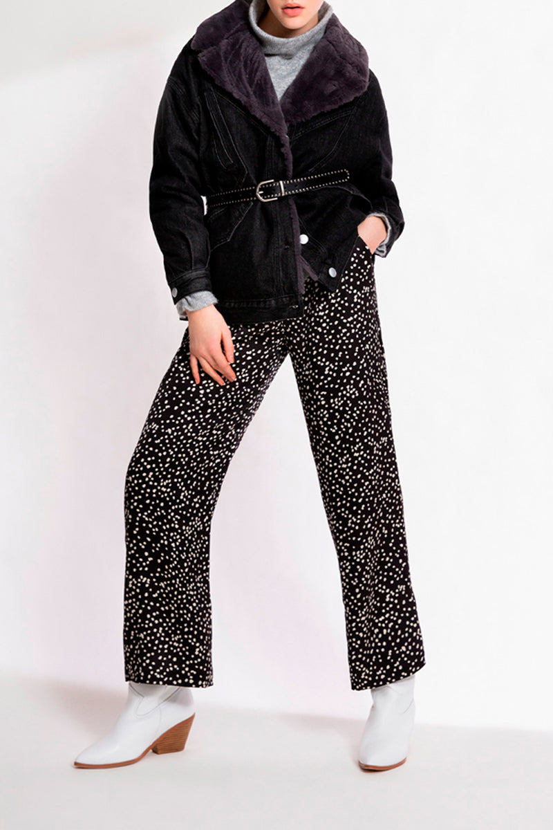Pantalón Palazzo Talle Alto June - Negro