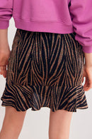 Jupe Fourreau Taille Haute Fran - Noir