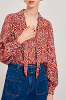 Blusa Luyana - Rojo Ladrillo