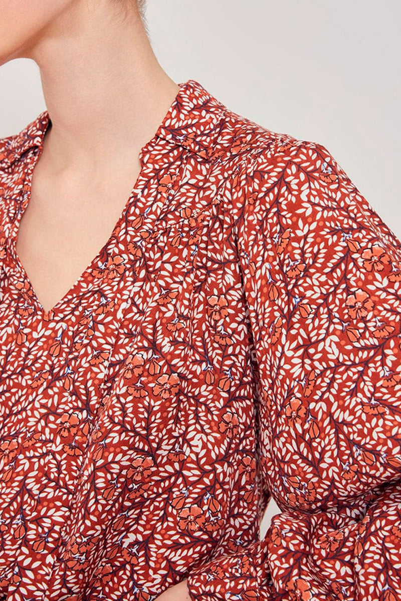 Blusa Luyana - Rojo Ladrillo