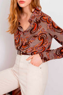 Blusa Lys - Marrón oscuro
