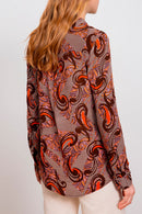 Blusa Lys - Marrón oscuro
