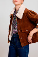 Veste En Velours Dalia - Camel