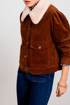 Veste En Velours Dalia - Camel