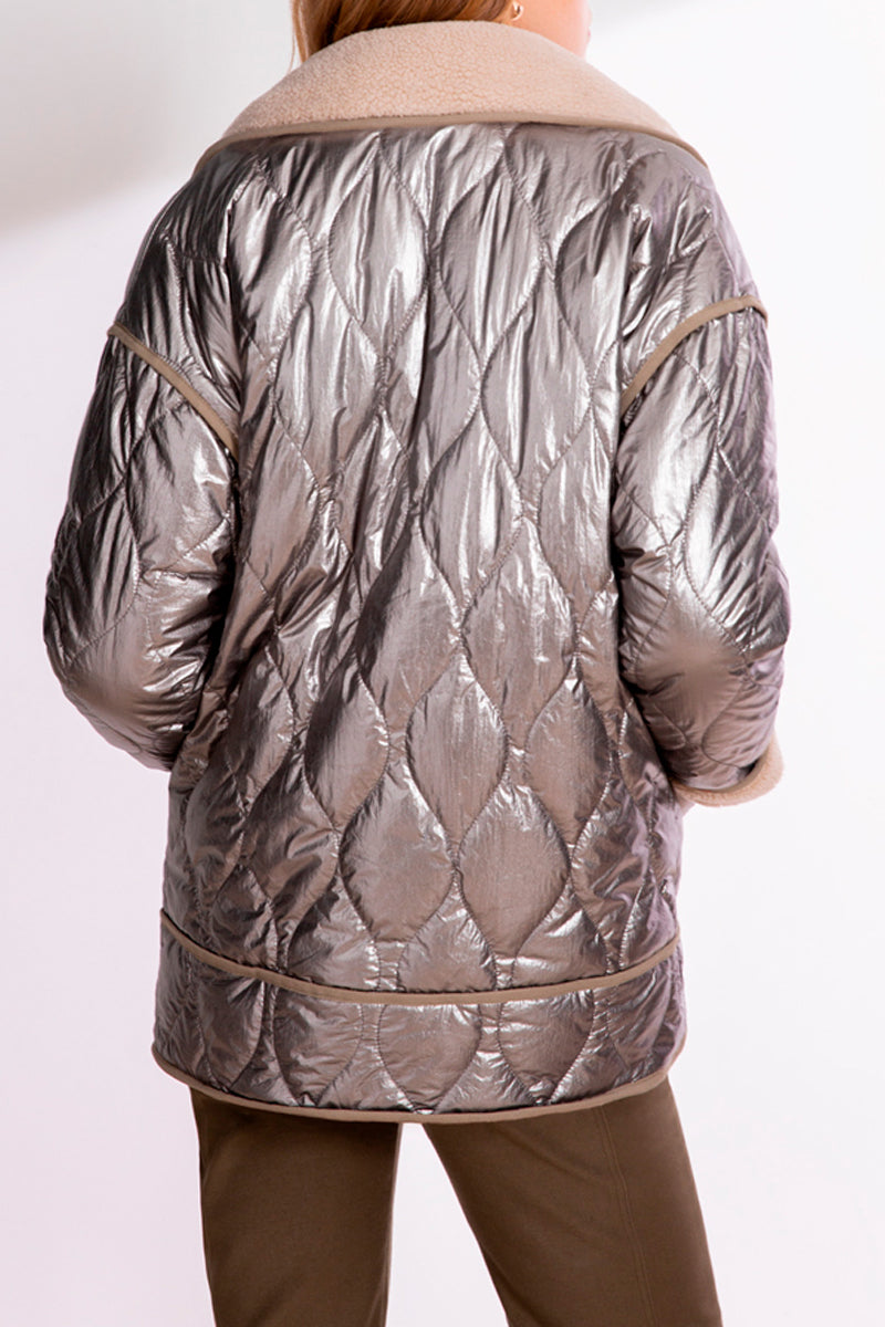 Ewen Puffer Jacket - Silver