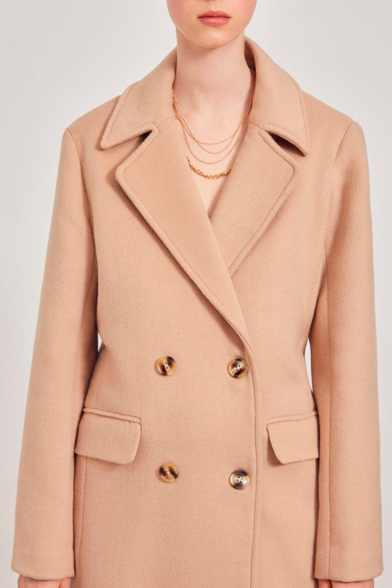 Elvira Wool Coat - Beige