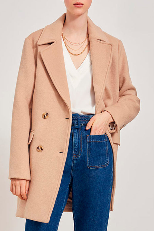 Elvira Wool Coat - Beige