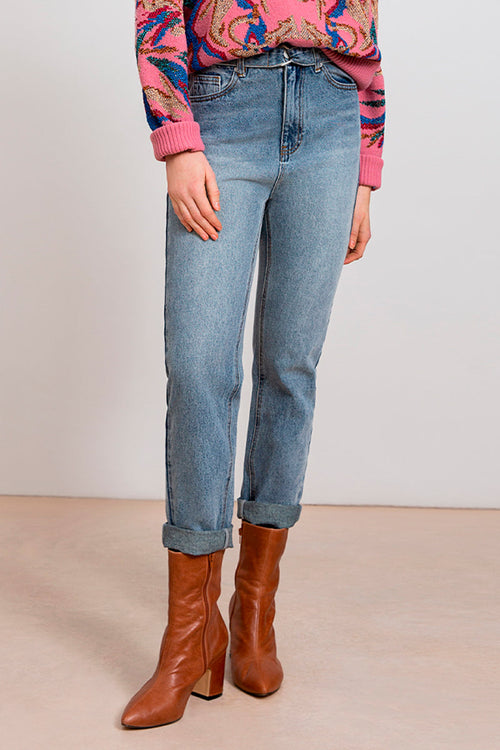 Ralph High Waist Slim 7/8 Jeans - Blue