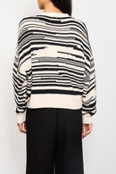 Galileo Vest - Ecru And Black