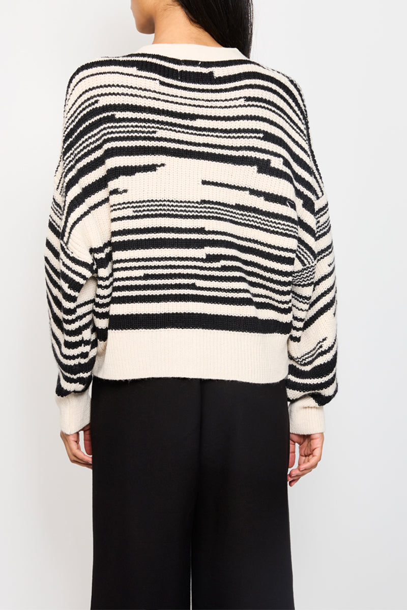 Galileo Vest - Ecru And Black