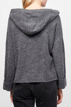 Pull À Capuche Patchi - Gris Foncé