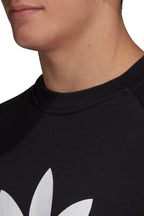 Sudadera Adidas Originals Trefoil Crew - Negro/Blanco